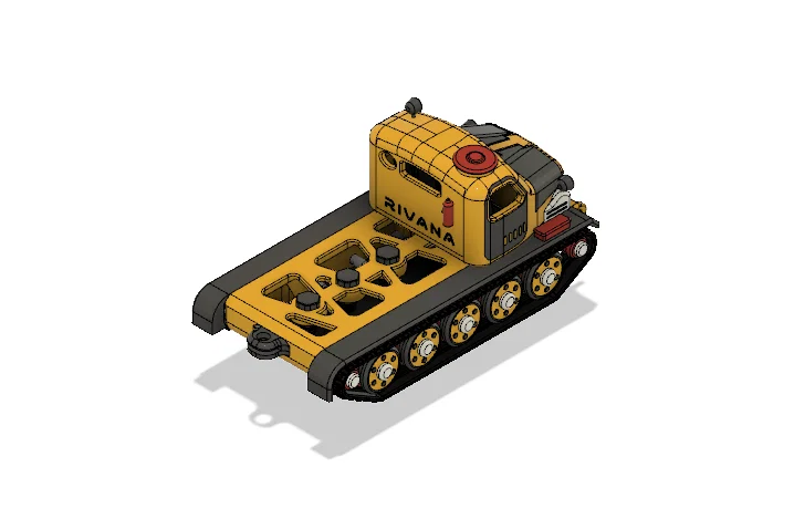 Khung gầm máy kéo pháo màu vàng (Yellow Artillery Tractor Chassis) - Image 7