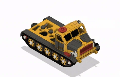 Khung gầm máy kéo pháo màu vàng (Yellow Artillery Tractor Chassis) - Image 10