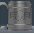 Mô hình ly uống nước Helldivers Liber-tea 40mm in 3D cực chất - Thumbnail 2