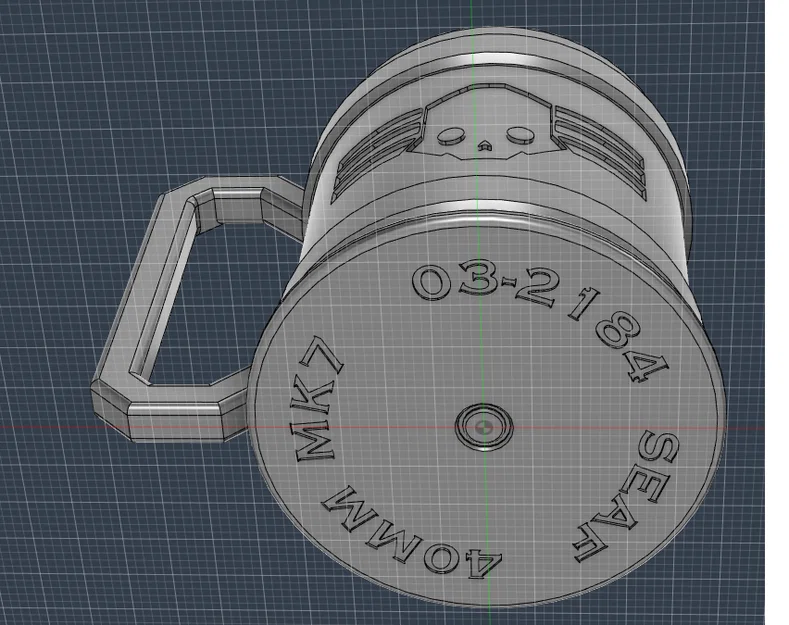 Mô hình ly uống nước Helldivers Liber-tea 40mm in 3D cực chất - Image 3