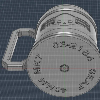 Mô hình ly uống nước Helldivers Liber-tea 40mm in 3D cực chất