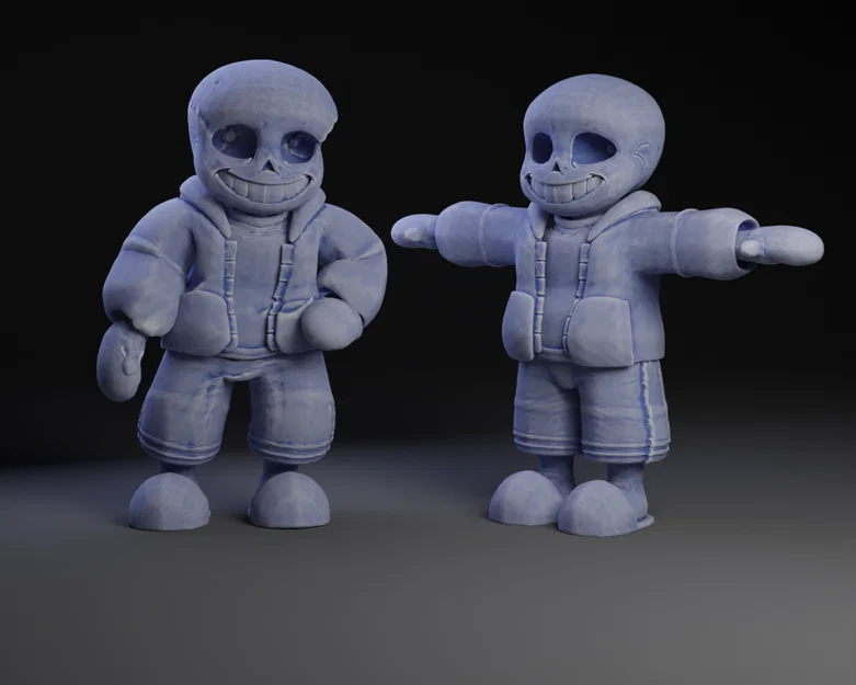 Mô hình 3D Sans Undertale độc đáo cho người hâm mộ - Image 1