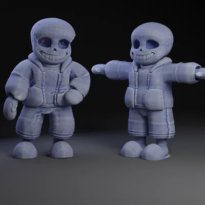 Mô hình 3D Sans Undertale độc đáo cho người hâm mộ