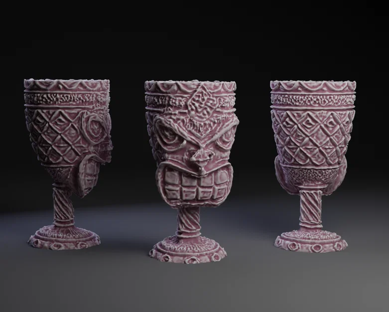 Mô hình ly uống nước phong cách Kon Tiki Goblet độc đáo - Image 1