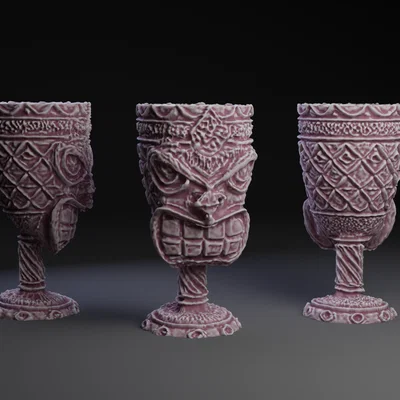 Mô hình ly uống nước phong cách Kon Tiki Goblet độc đáo