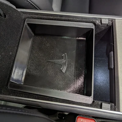 Khay Organizer Tỳ Tay Hàng Ghế Sau Tesla Model 3 & Model Y