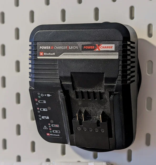 Giá treo bộ sạc Einhell PowerXChange cho bảng IKEA SKADIS - Image 1
