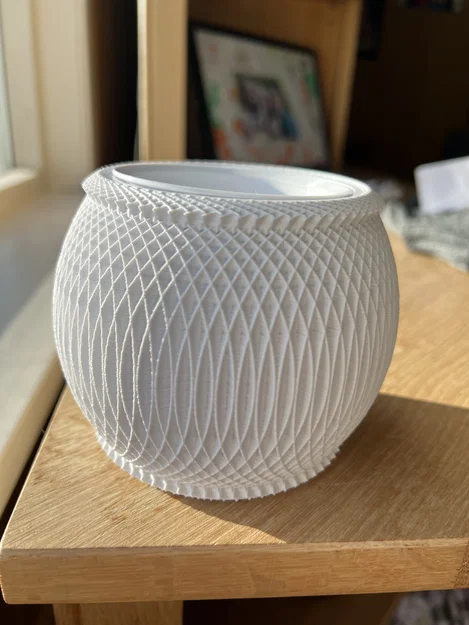Chậu trồng cây 3D hai lớp thiết kế đan lưới độc đáo - Image 1