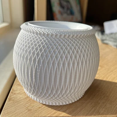 Chậu trồng cây 3D hai lớp thiết kế đan lưới độc đáo