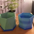 Chậu cây 3D hình lục giác hiện đại (Flowerpot) - Tự in tại nhà - Thumbnail 1