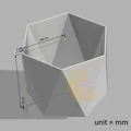Chậu cây 3D hình lục giác hiện đại (Flowerpot) - Tự in tại nhà - Thumbnail 2