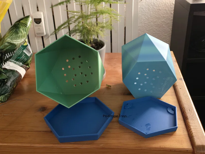 Chậu cây 3D hình lục giác hiện đại (Flowerpot) - Tự in tại nhà - Image 3