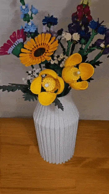 Bình hoa 3D phong cách tối giản (Minimalist Flower Vase) đẹp mắt - Image 1