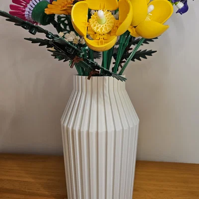 Bình hoa 3D phong cách tối giản (Minimalist Flower Vase) đẹp mắt