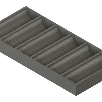 Khay 3D Đựng Cuộn Tiền Xu (6 Ngăn) Thiết Kế Gọn Gàng