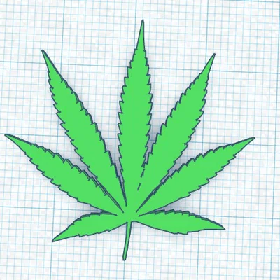 Lá cần sa (pot leaf) đơn giản