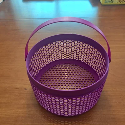 Giỏ Tròn Có Tay Cầm (Round Basket with Handle)