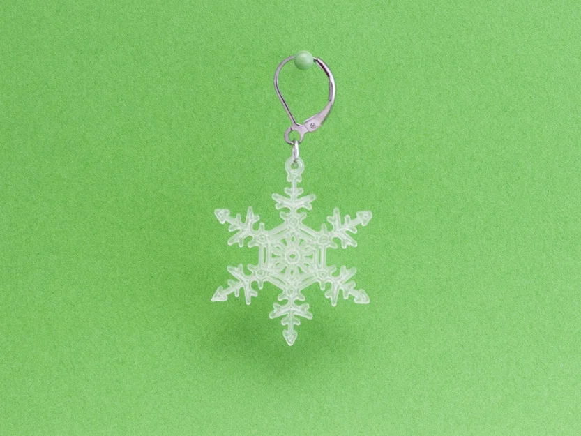 Bông tai Bông Tuyết 2 (Earrings Snowflake 2) - Image 2