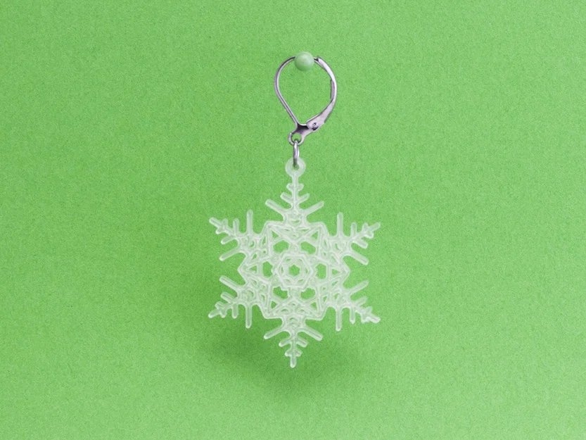 Bông tai Bông Tuyết 1 (Earrings Snowflake 1) - Image 2