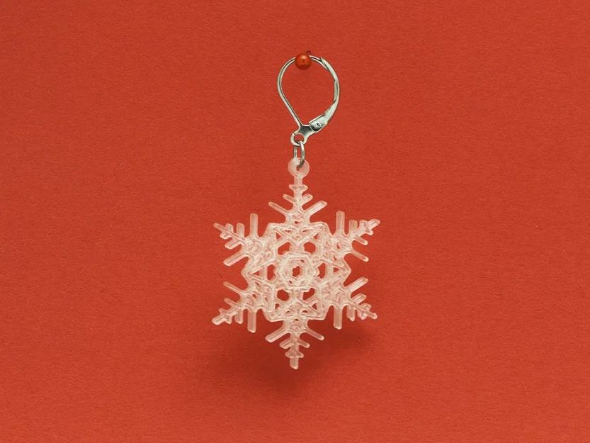 Bông tai Bông Tuyết 1 (Earrings Snowflake 1) - Image 4