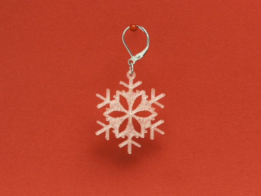 Bông tai Bông Tuyết 4 (Earrings Snowflake 4) - Image 4