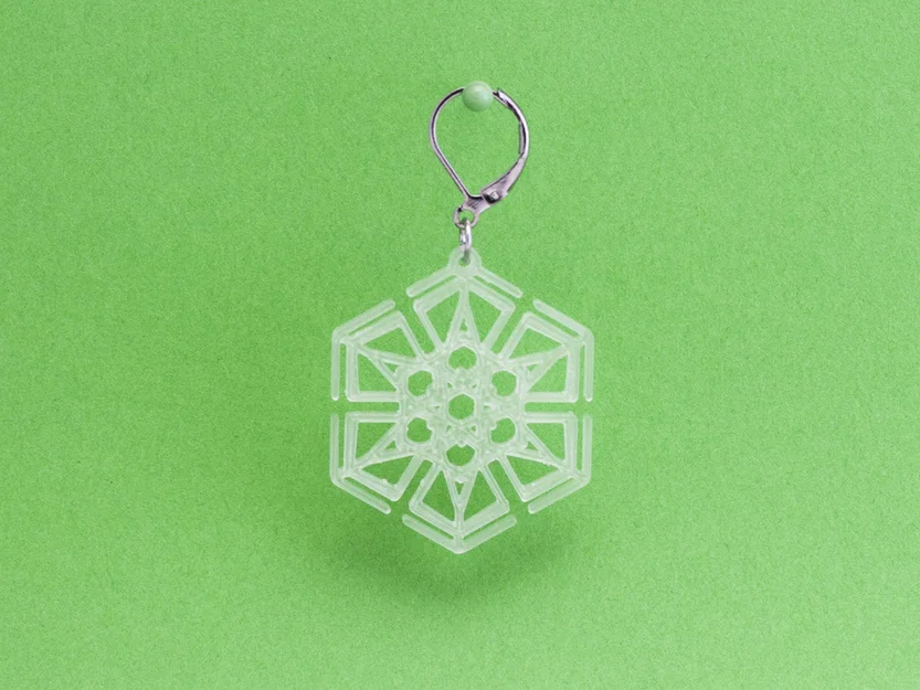 Bông tai Bông Tuyết 6 (Earrings Snowflake 6) - Image 2
