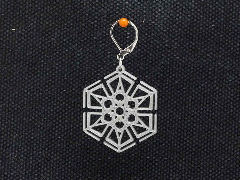 Bông tai Bông Tuyết 6 (Earrings Snowflake 6) - Image 3
