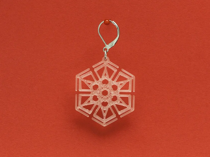 Bông tai Bông Tuyết 6 (Earrings Snowflake 6) - Image 4