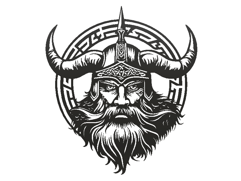 Mô hình treo tường chiến binh Viking (Severe) in 3D độc đáo - Image 2