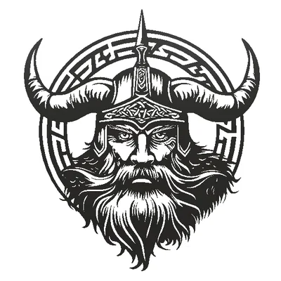 Mô hình treo tường chiến binh Viking (Severe) in 3D độc đáo