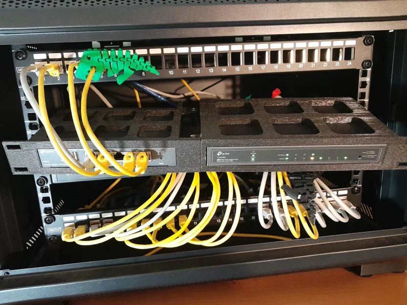 Khung Rack 1U In 3D Cho TP-Link Omada ER605 và SG2008P - Image 1