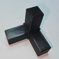 Khớp nối ống vuông 12mm 3 hướng (3 Clamp Square Pipe Connector) - Thumbnail 1