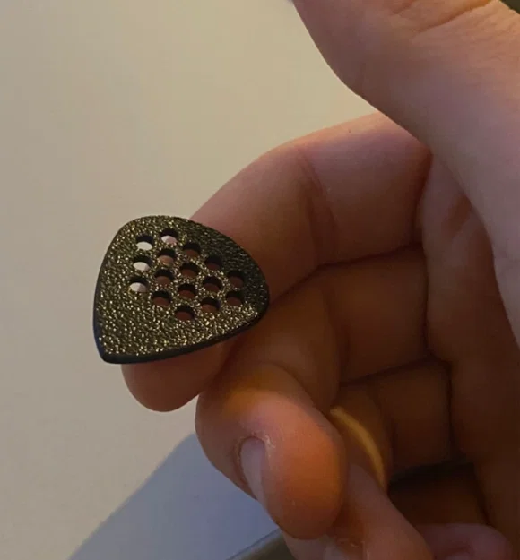 Pick đàn guitar có grip lỗ lục giác (Guitar pick hexagonal grip) - Image 1