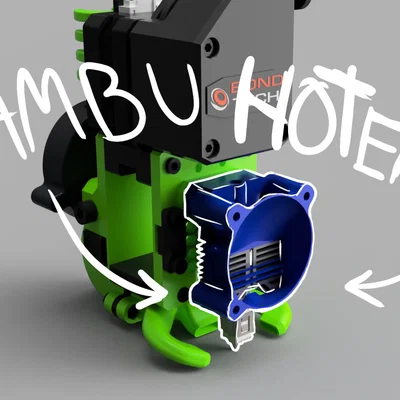 Ngàm gắn hotend Bambu Lab cho Eva 2.4