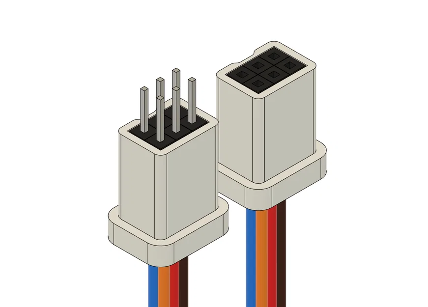 Bộ vỏ định hướng cho đầu nối dây Dupont 6 chân (2.54mm) - Image 1
