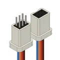 Bộ vỏ định hướng cho đầu nối dây Dupont 6 chân (2.54mm) - Thumbnail 1