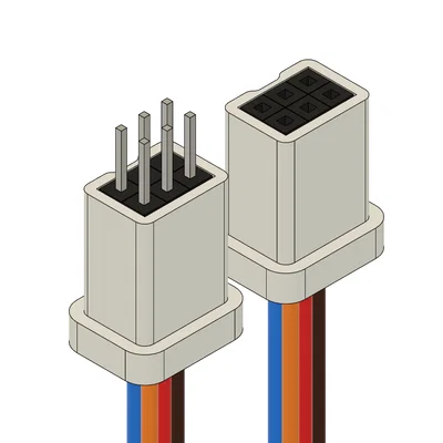 Bộ vỏ định hướng cho đầu nối dây Dupont 6 chân (2.54mm)