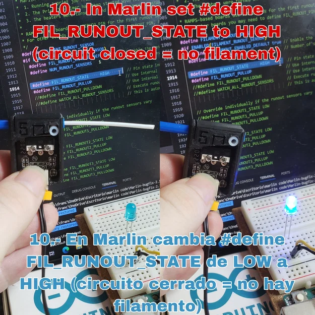 Cảm biến filament DIY dùng z axis limit switch (Ender 3) - Image 16