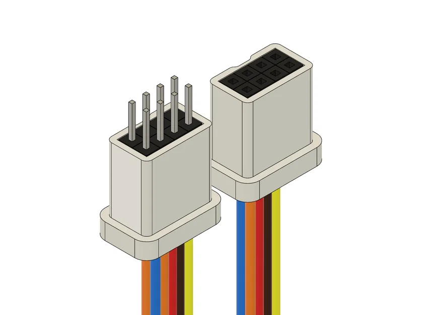 Bộ khung giữ đầu nối Dupont 8 chân (8 Stack) cho dây Jumper - Image 1