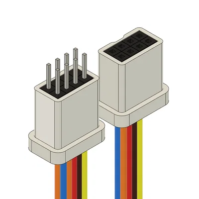 Bộ khung giữ đầu nối Dupont 8 chân (8 Stack) cho dây Jumper