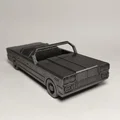 Print in Place Convertible (Xe mui trần 1958 Chevy Impala) - In liền khối - Thumbnail 1