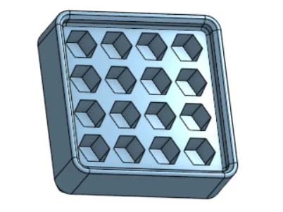Khay đựng mũi vít 1/4 inch chuẩn Gridfinity cho hộp đồ nghề - Image 1