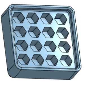 Khay đựng mũi vít 1/4 inch chuẩn Gridfinity cho hộp đồ nghề