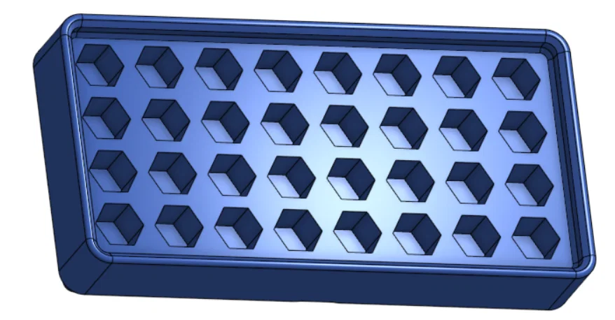Khay đựng mũi vít 1/4 inch chuẩn Gridfinity cho hộp đồ nghề - Image 2