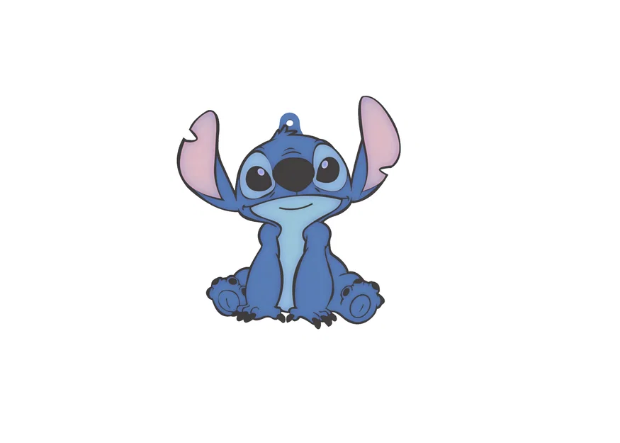 Móc khóa Stitch 3D dễ thương - Hỗ trợ in đa màu MMU/AMS - Image 2