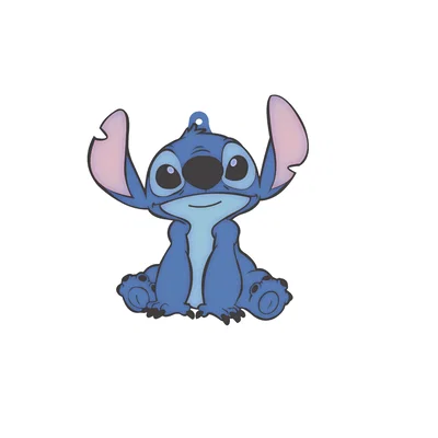 Móc khóa Stitch 3D dễ thương - Hỗ trợ in đa màu MMU/AMS