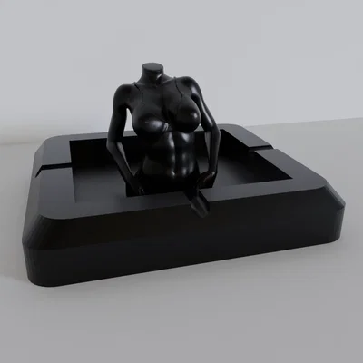 Gạt tàn thuốc nghệ thuật hình tượng nữ giới 3D độc đáo