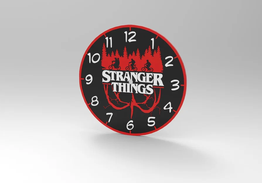 Đồng hồ treo tường Stranger Things in 3D trang trí độc đáo - Image 1