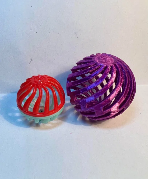 Đồ chơi cho thú cưng in 3D hình cầu xoắn siêu dễ thương - Image 2