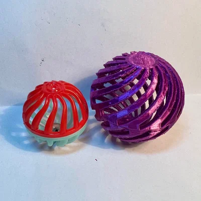 Đồ chơi cho thú cưng in 3D hình cầu xoắn siêu dễ thương